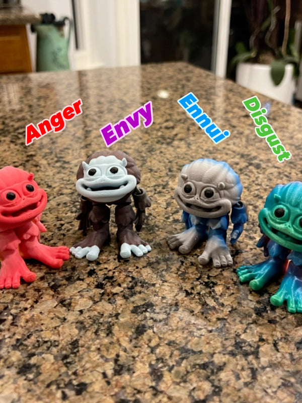 Flexi Yeti pack! Anger, Envy, Ennui & Disgust