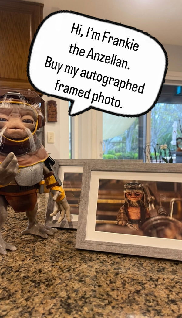 Autographed Frankie the Anzellan framed photo