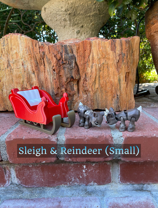 Reindeer & Sleigh Small