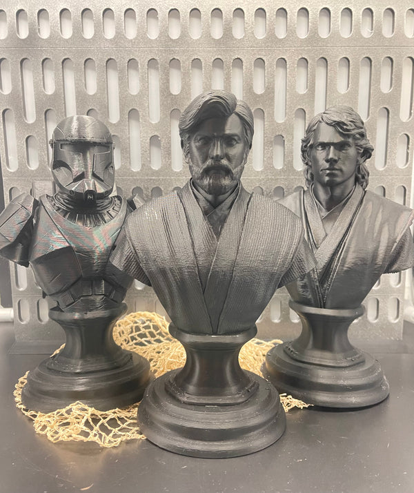 Obi Wan, Anakin, Republic Commando Bust Statues